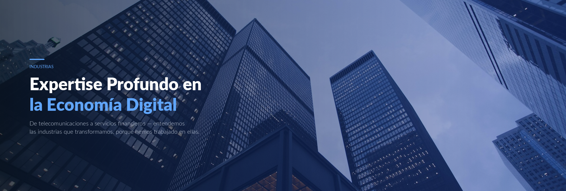 Telcotank industry sectors — telecom, financial services, technology, infrastructure